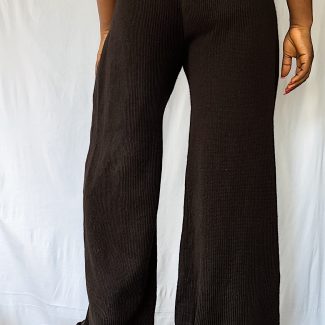 oversized knit pants